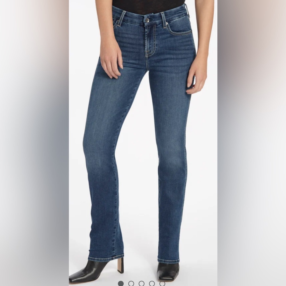 Splendid Midrise Straight Leg Jeans Dark Wash Denim Size 23 7C038C44 NEW
